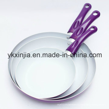 Utensilios de cocina de 20-30 cm de aluminio de revestimiento de cerámica Fry Pan Set Vajilla